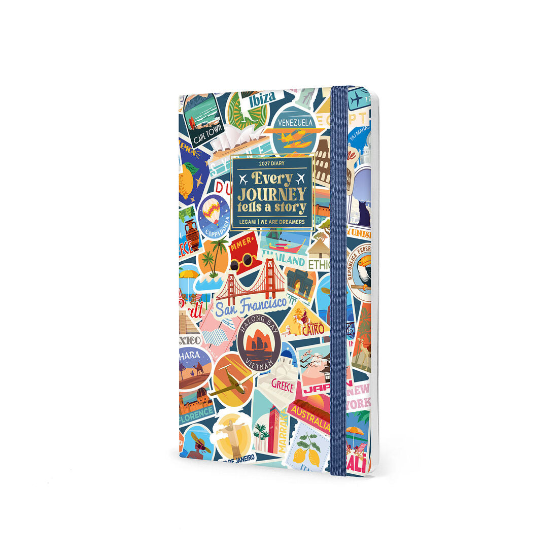 Legami Agenda Settimanale Fotografica Medium 12 Mesi 2027 Travel Stickers, foto 4