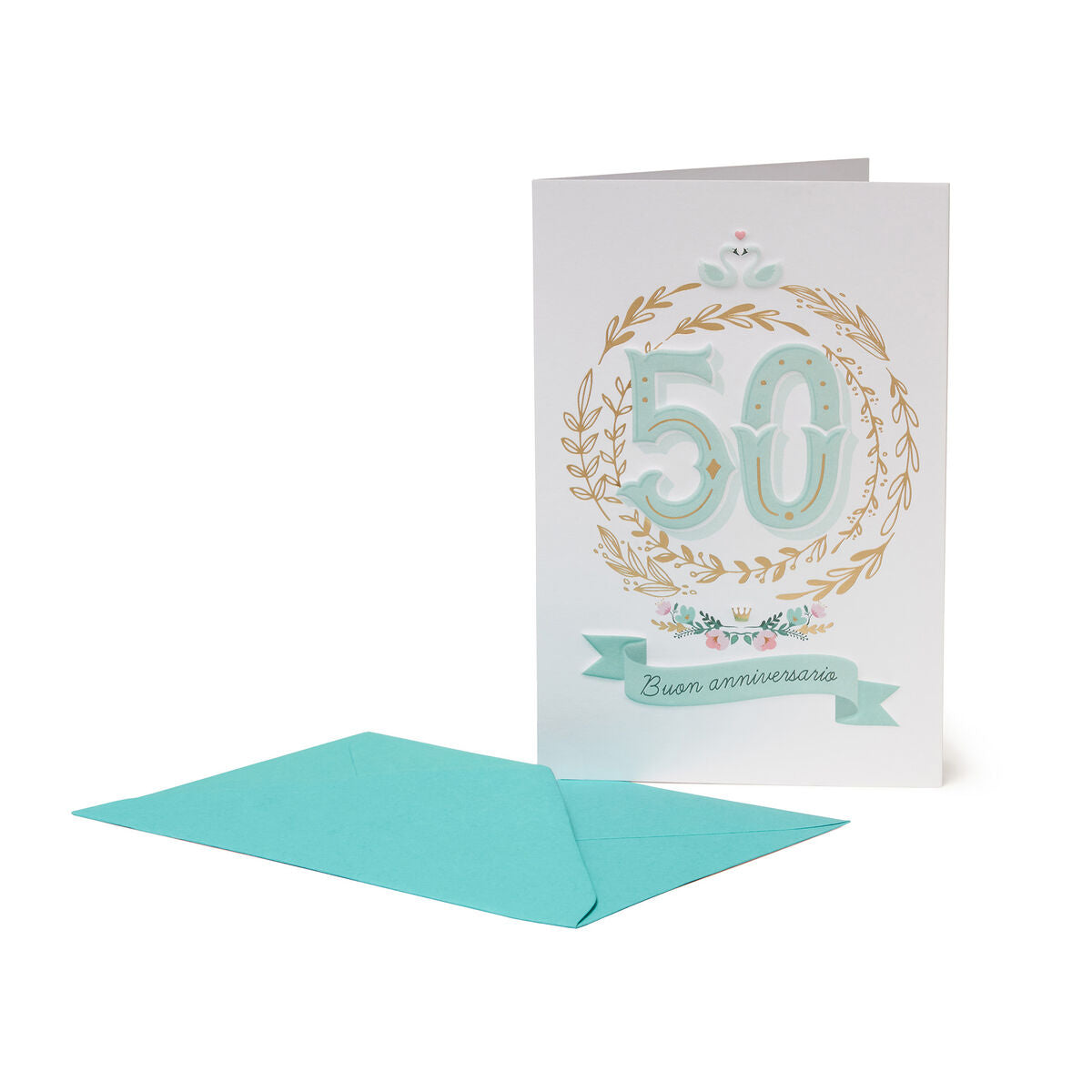 POSTAL GREETING CARD - 50 ANNI INSIEME