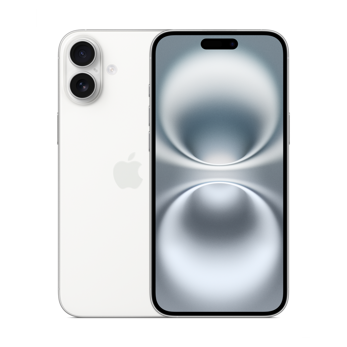 Apple iPhone 16 Plus bianco, immagine illustrativa del modello