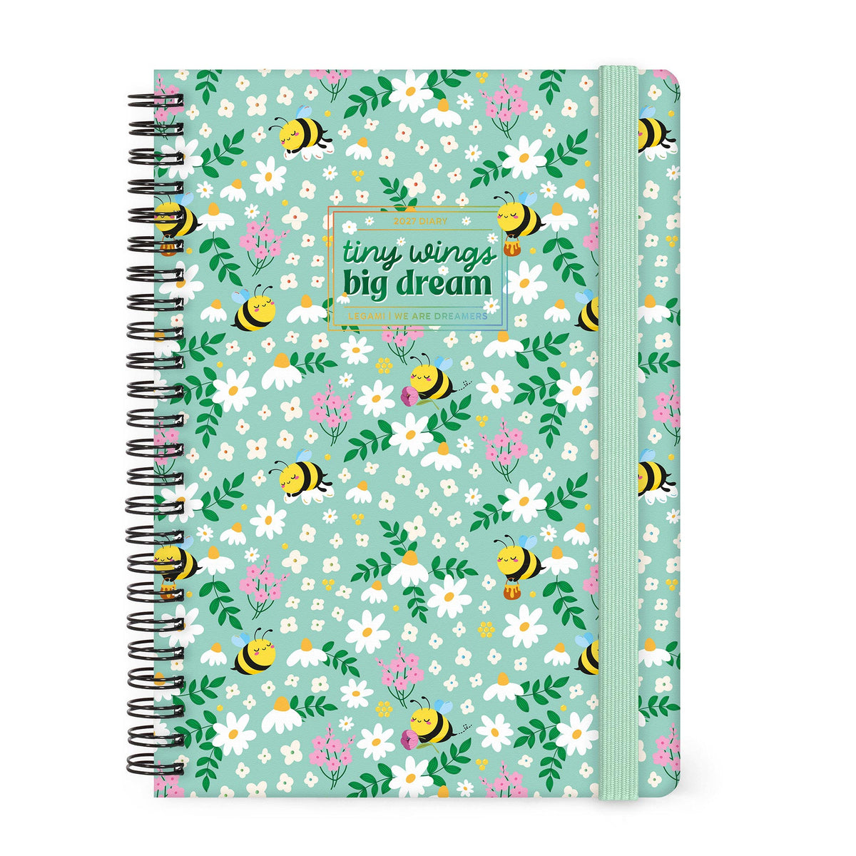 Legami Agenda 2027 Bee Green Large Settimanale Spiralata