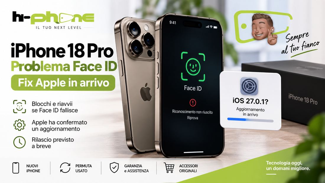 iPhone 18 Pro si blocca con Face ID? Apple prepara un aggiornamento correttivo
