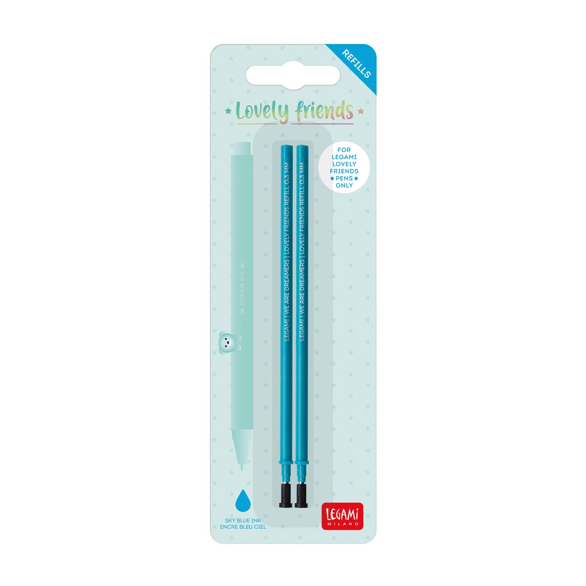 Legami 2 REFILLS GEL PEN L. FRIENDS - LOVELY FR - 8052694011406