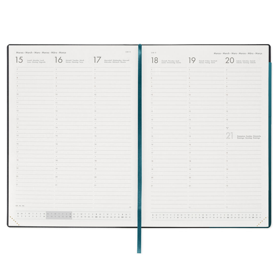 Legami Agenda Settimanale Maxi 2027 Deep Teal, foto originale 3