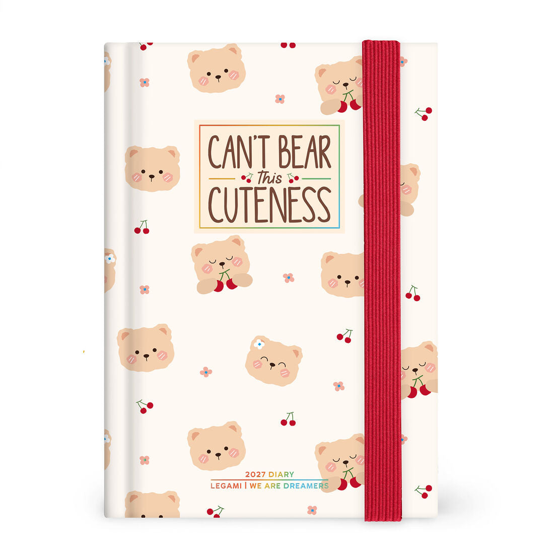 Legami Agenda Giornaliera Fotografica 12 Mesi 2027 Teddy Bear White Small, foto 1