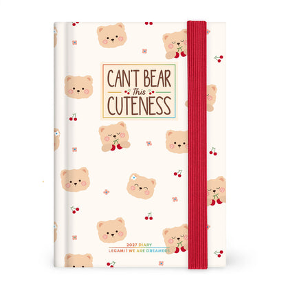 Legami Agenda Giornaliera Fotografica 12 Mesi 2027 Teddy Bear White Small, foto 1