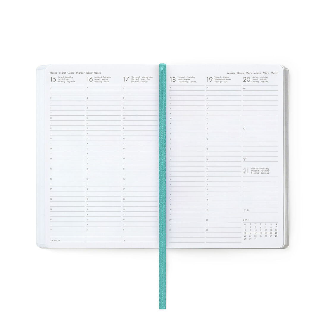 Legami Agenda Settimanale Fotografica Medium 12 Mesi 2027 Bee Green, foto 3