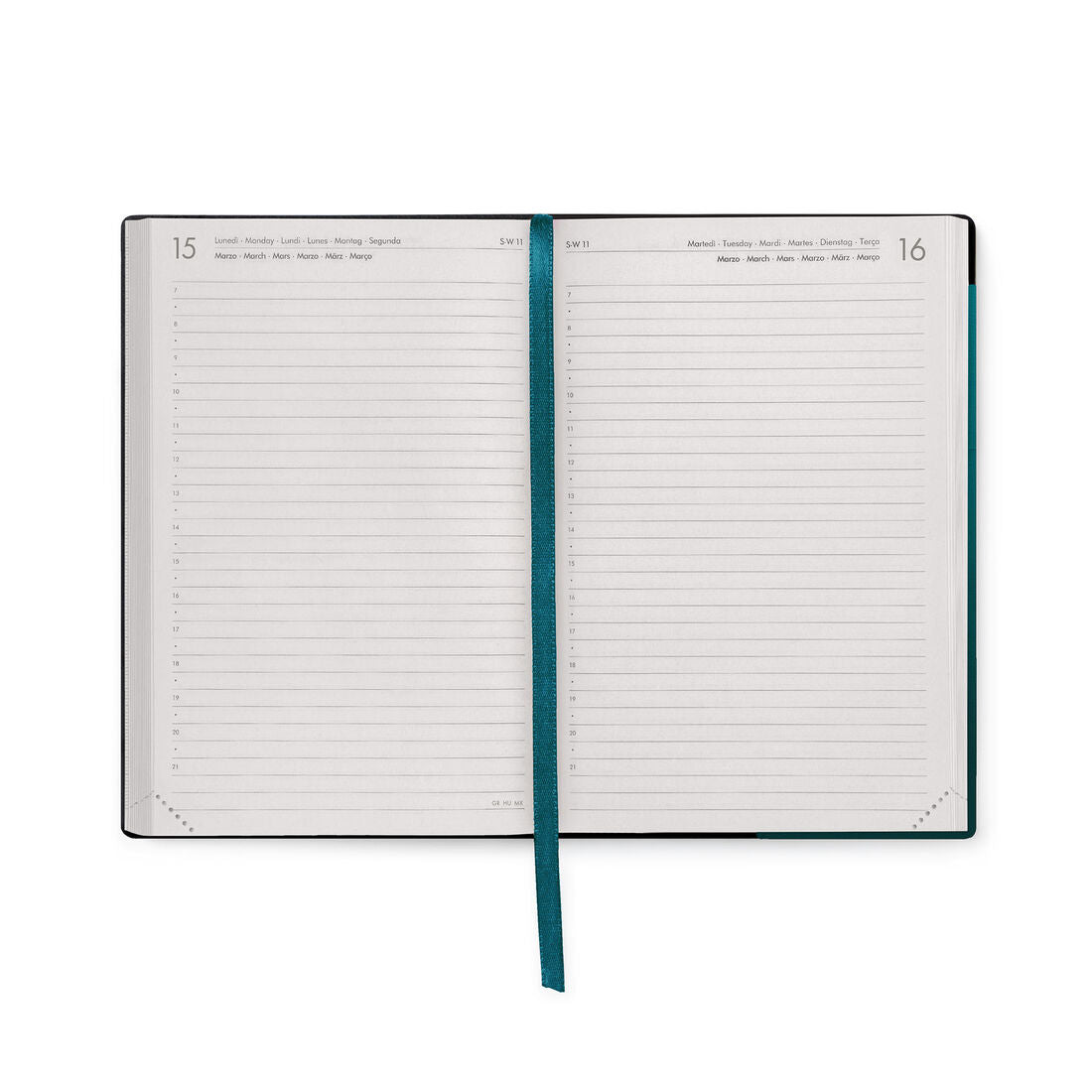 Legami Agenda Giornaliera Medium 16 Mesi 2026/2027 Deep Teal, foto ufficiale 3