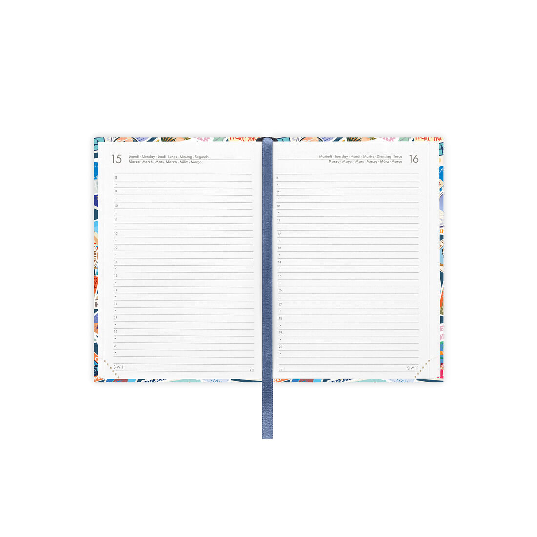 Legami Agenda Giornaliera Fotografica Small 16 Mesi 2026/2027 Travel Stickers, foto originale 3