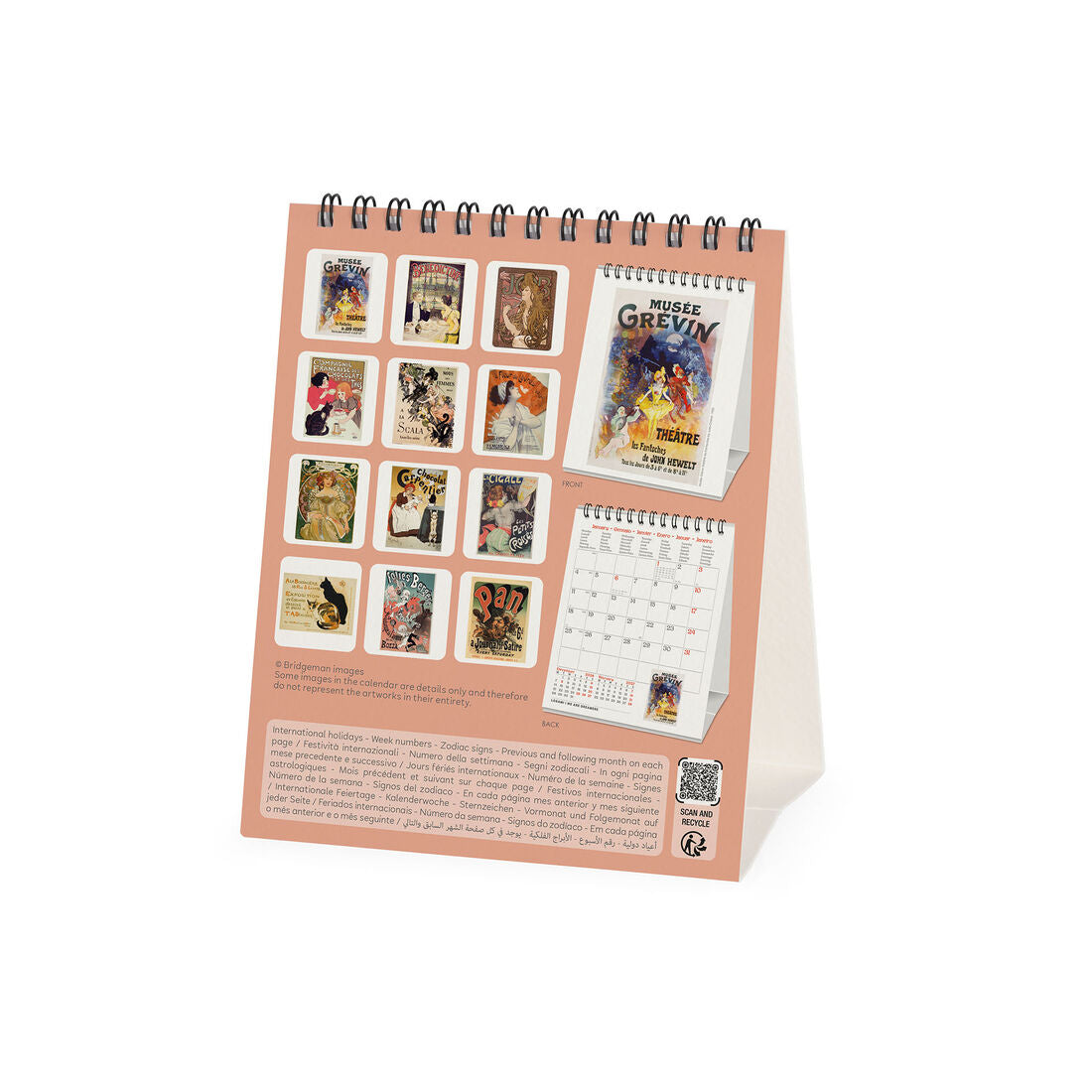 Legami Calendario da Tavolo 2027 Belle Époque 12 x 14,5 cm, foto ufficiale 4