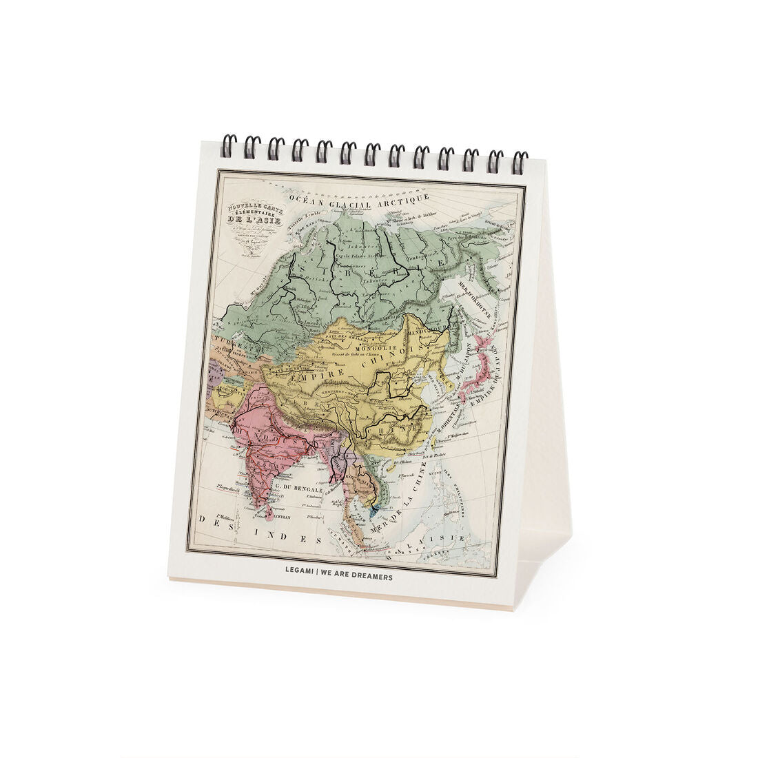Legami Calendario da Tavolo 2027 Vintage Maps 12 x 14,5 cm, foto ufficiale 2