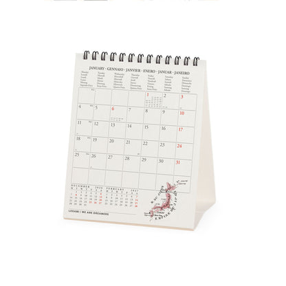 Legami Calendario da Tavolo 2027 Vintage Maps 12 x 14,5 cm, foto ufficiale 3