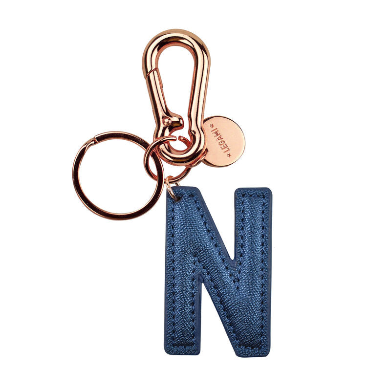 Legami My Initial Portachiavi con Iniziale - N - Blu