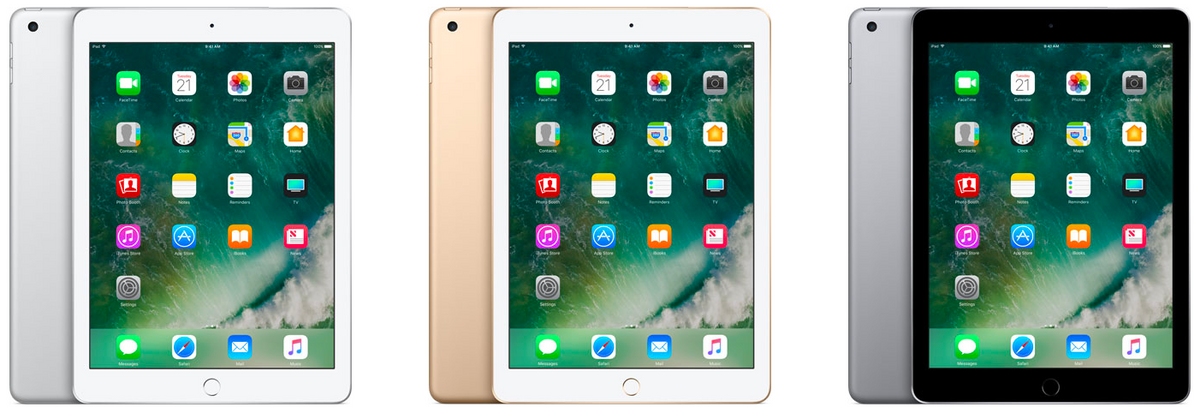 Apple iPad 9.7″ 5th Gen (2017) 128GB WiFi + Cellular ricondizionato – immagine illustrativa del modello
