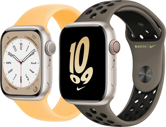 Apple Watch Series 8 ricondizionato – foto illustrativa della gamma; vedere la variante per colore e cinturino