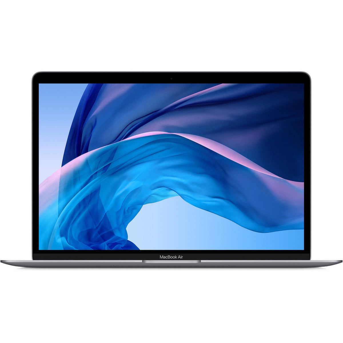 Apple MacBook Air (13″ 2020) ricondizionato – 16GB / 256GB SSD – Tastiera Scandinava (SCA) — Grigio siderale — immagine illustrativa del modello. La tastiera segue la configurazione selezionata.