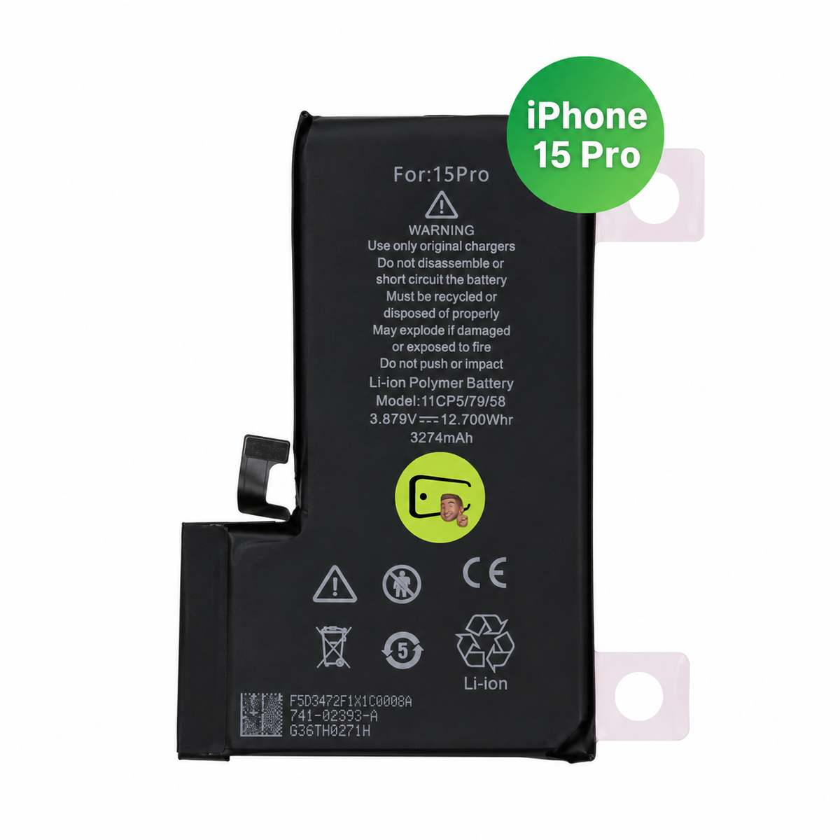 Batteria compatibile iPhone 15 Pro - Hi-Phone