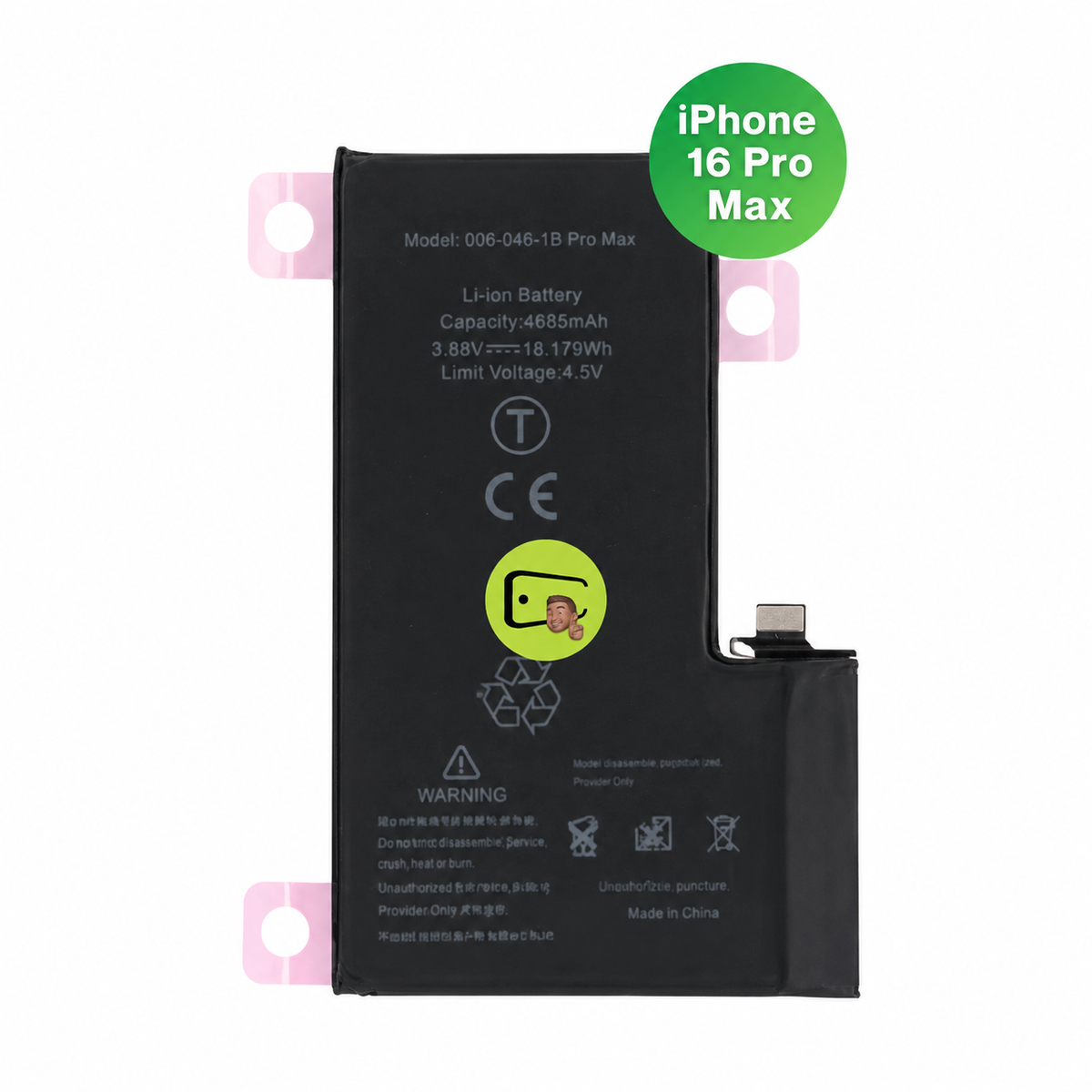 Batteria compatibile iPhone 16 Pro Max - Hi-Phone