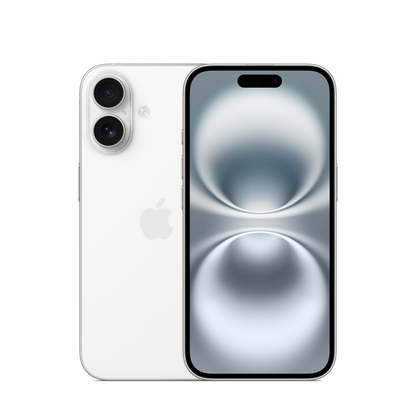 Apple iPhone 16 bianco, immagine illustrativa del modello