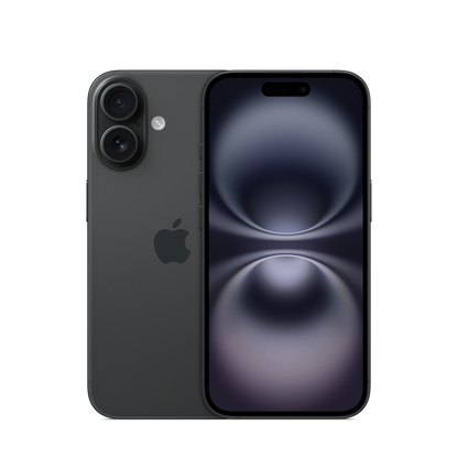 Apple iPhone 16 nero, immagine illustrativa del modello