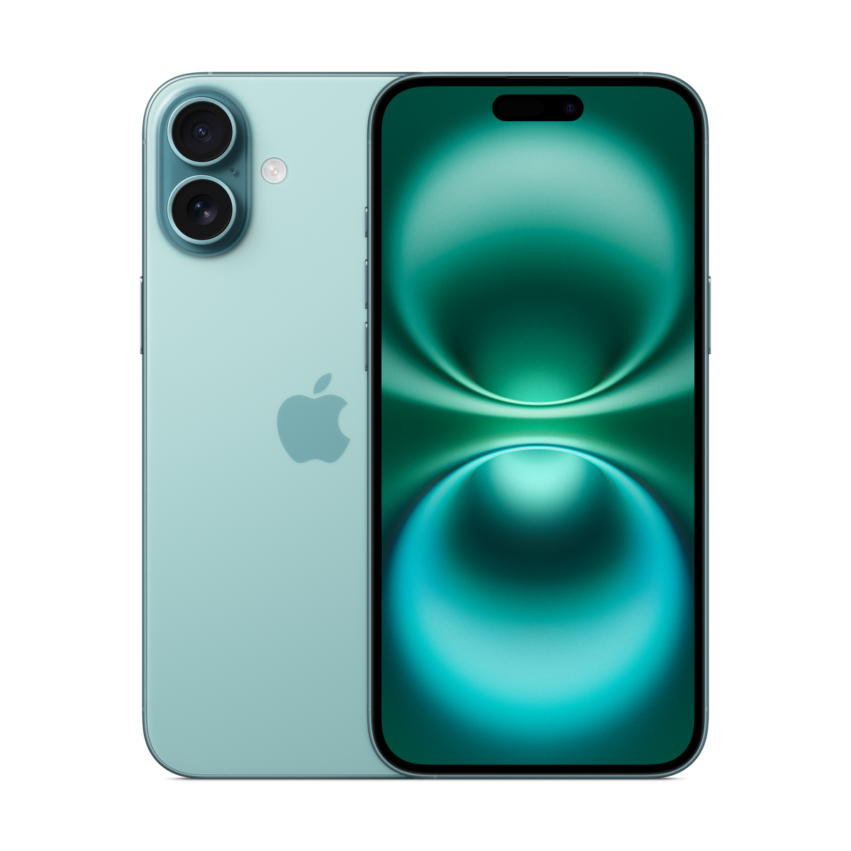Apple iPhone 16 Plus verde acqua, immagine illustrativa del modello
