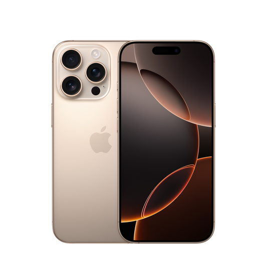 Apple iPhone 16 Pro titanio sabbia, immagine illustrativa del modello