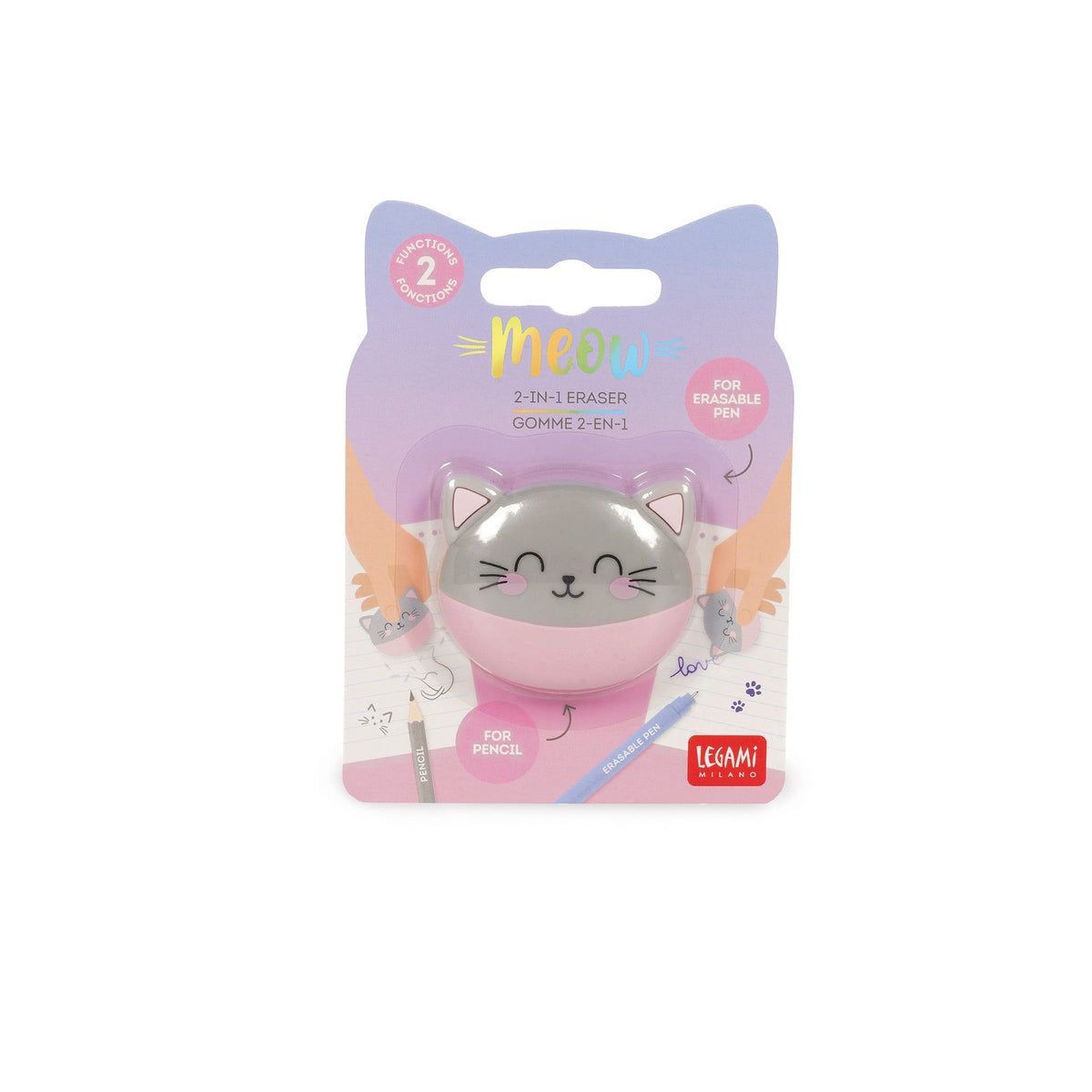 Gomma Legami Meow Kitty 2 in 1, terza fotografia