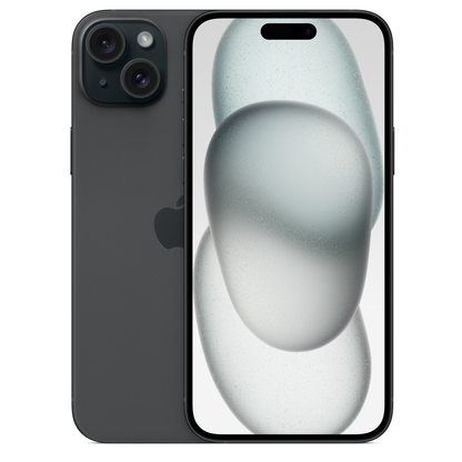 Apple iPhone 15 Plus ricondizionato, Nero - immagine illustrativa del modello