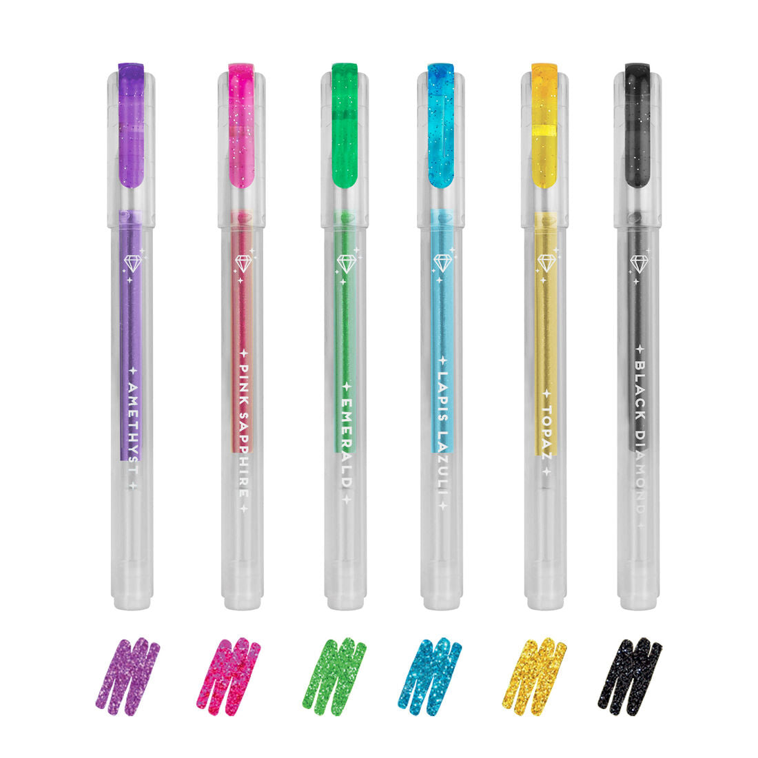 Legami Shine Like a Diamond Set 6 Mini Penne Gel Glitterate foto originale 1