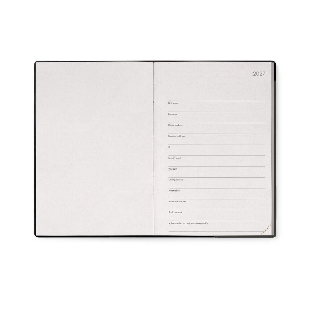 Legami Agenda Settimanale Medium 2027 Black Suit, foto 2