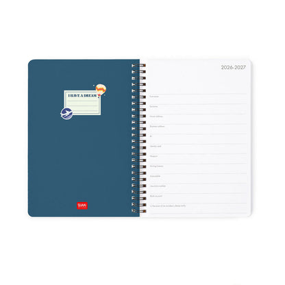 Legami Agenda Settimanale Spiralata Large 16 Mesi 2026/2027 Travel Stickers, foto 2