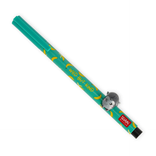 Legami Lovely Friends Penna Gel con Animaletto - Gorilla
