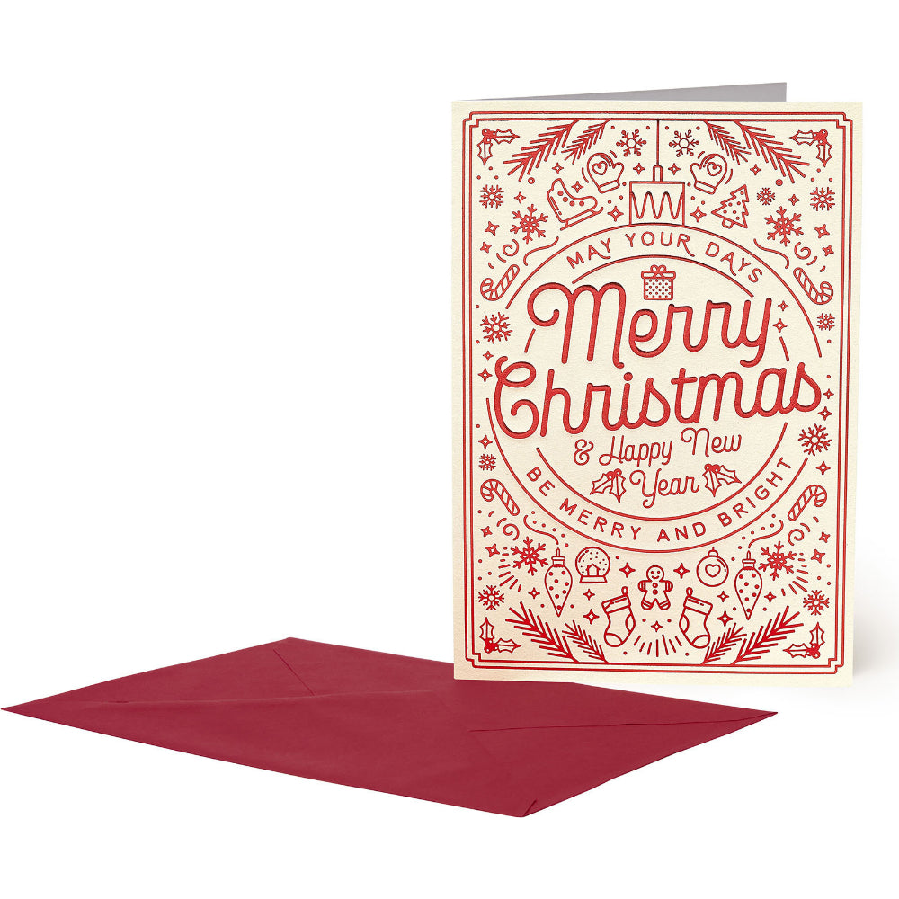 Legami Biglietto di auguri Merry Christmas 11,5 x 17 cm