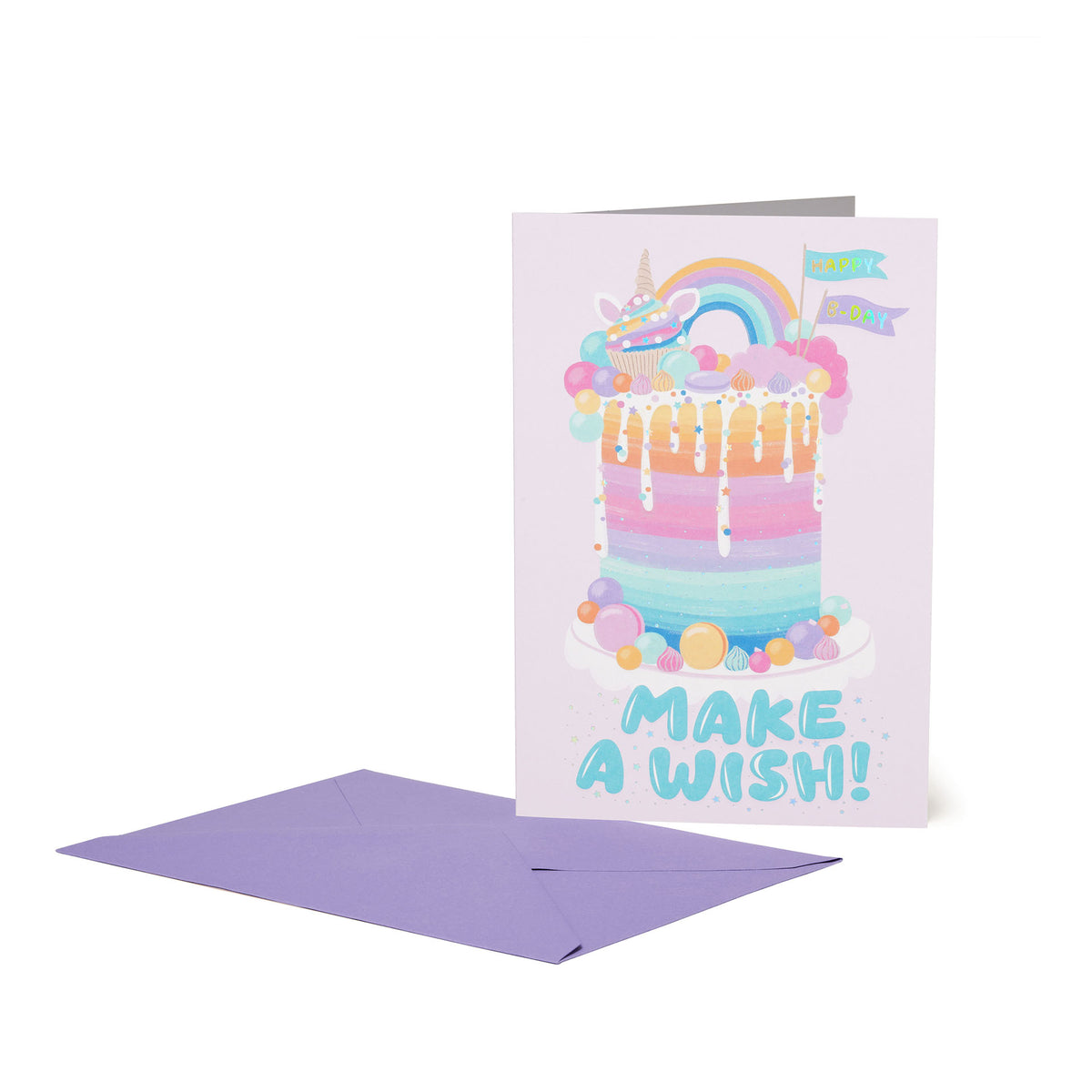 Legami Unicorn Cake Biglietto di Auguri Compleanno Torta Unicorno - fotografia prodotto Legami