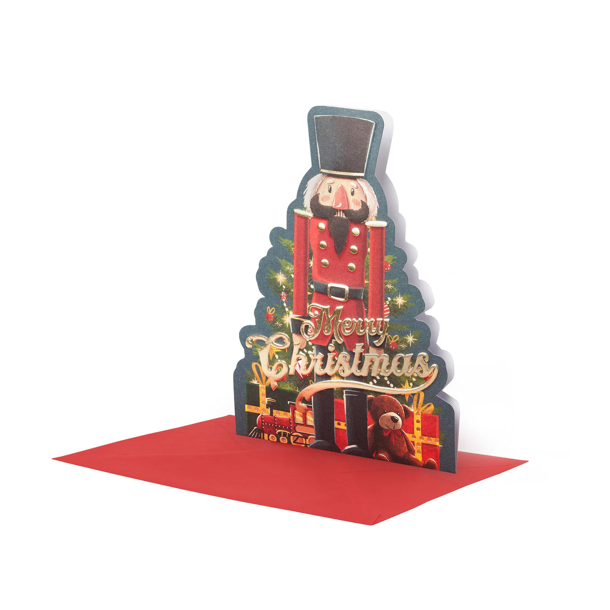 Biglietto Legami Holly Jolly Natale Nutcracker, fotografia originale ad alta risoluzione