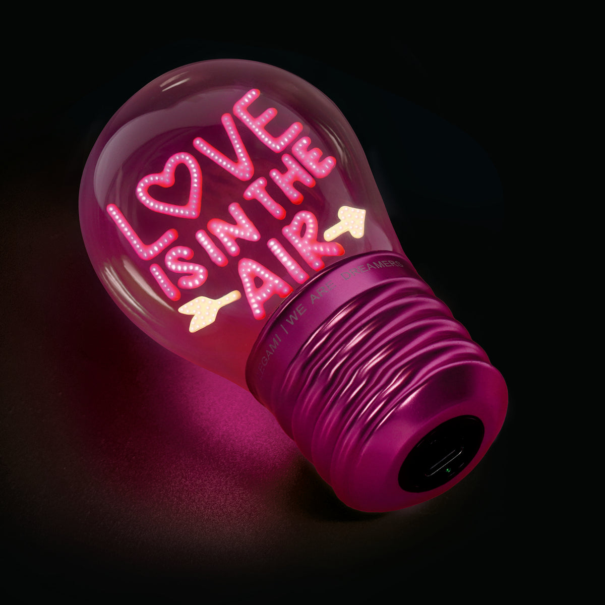 Legami Bulb Fiction Lampada Decorativa Love Is in the Air, immagine Legami 1