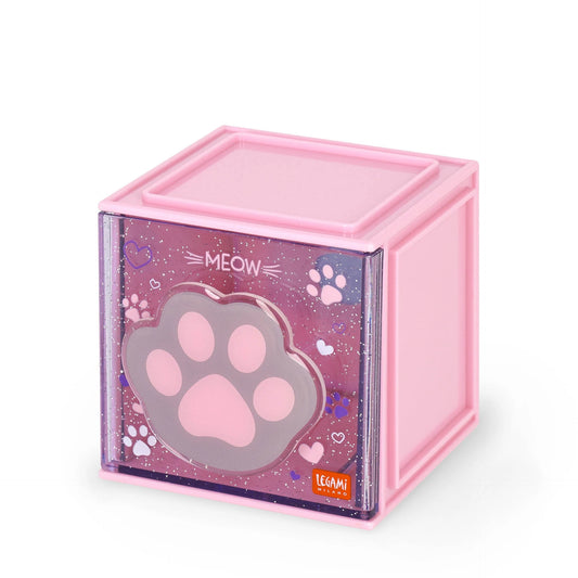 Legami Cutie Cube Box Componibile da Scrivania - Kitty