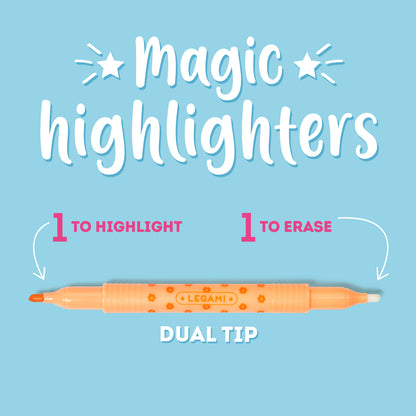 Legami Magic Highlighters Set 6 Evidenziatori Cancellabili a Doppia Punta - seconda fotografia prodotto Legami