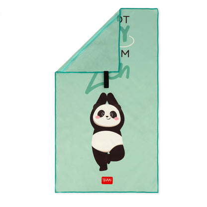 Legami Fitness Towel Panda Asciugamano Palestra con Tasca Zip, immagine Legami 2
