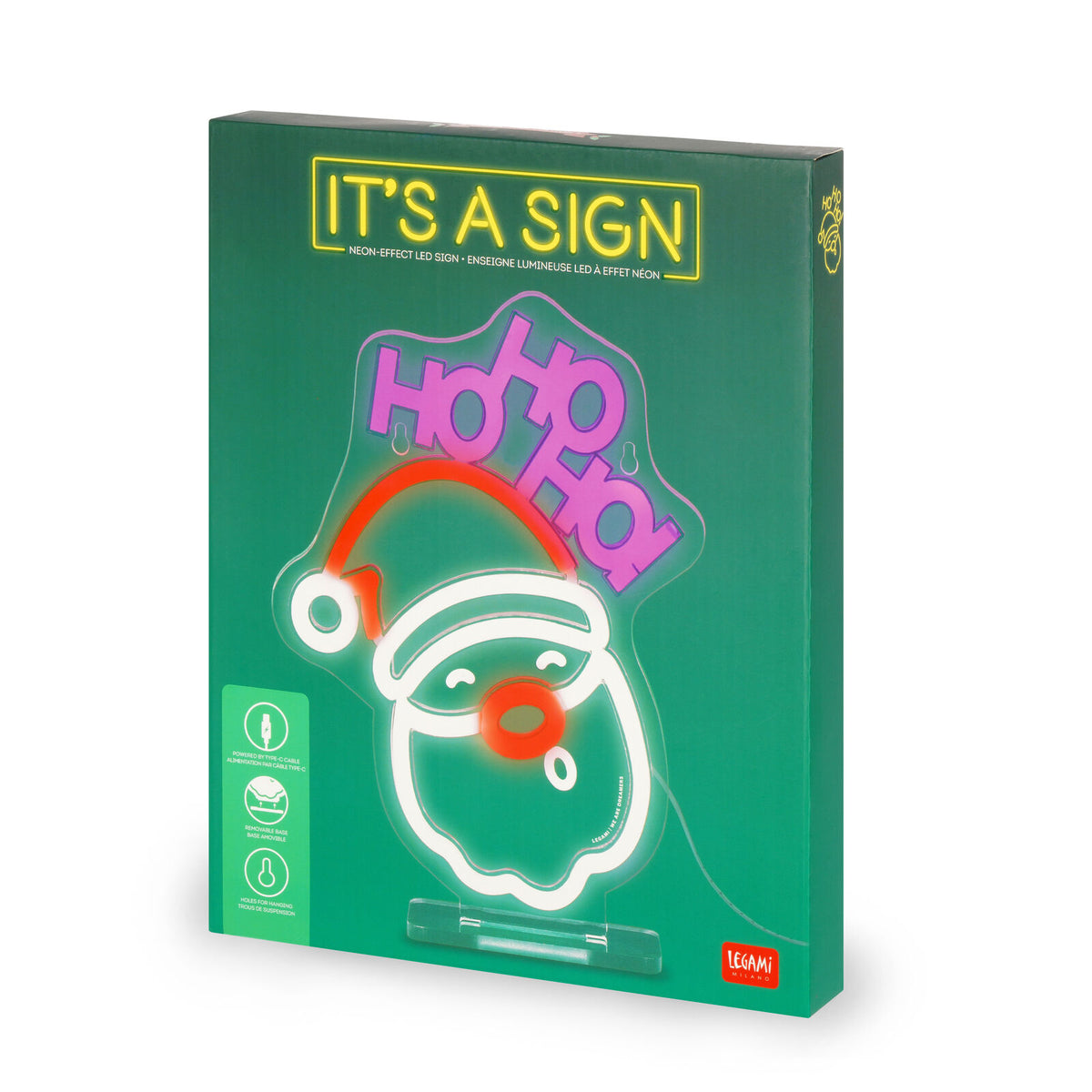 Legami Insegna LED Effetto Neon Santa Claus It's a Sign - foto ufficiale 4