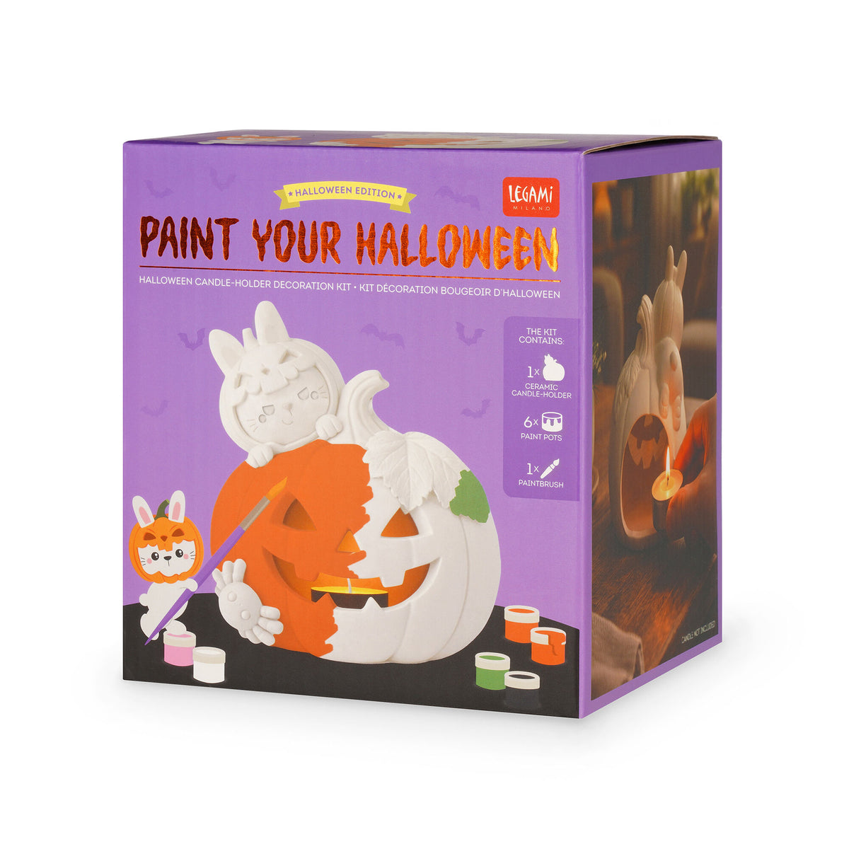 Legami Paint Your Halloween – kit portacandela da dipingere – foto 6