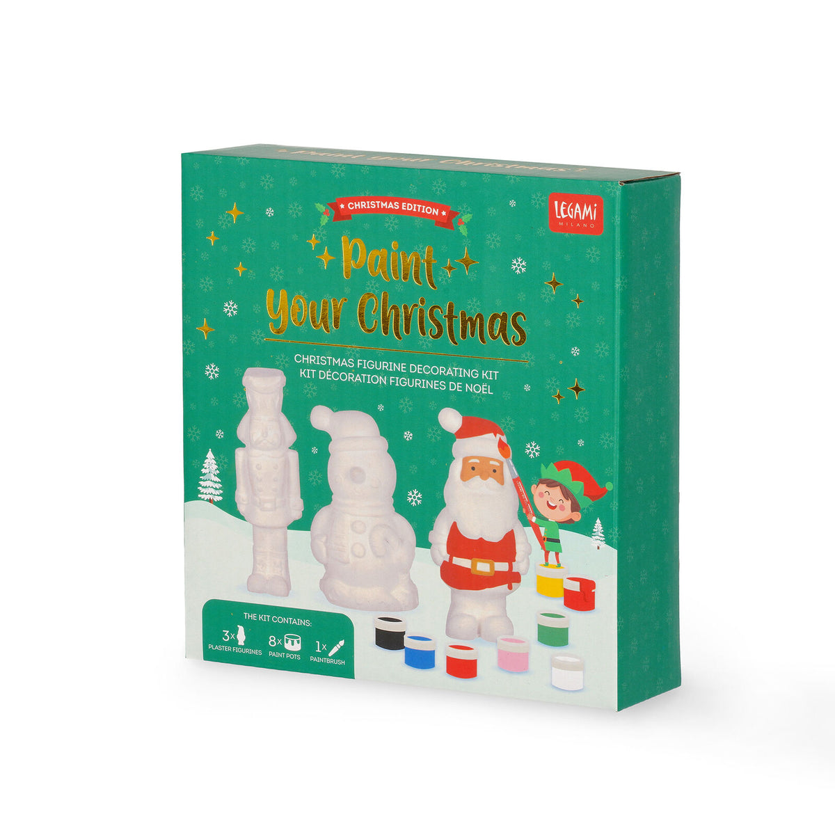 Legami Paint Your Christmas - Kit Decorazione Statuette di Natale - foto ufficiale 5