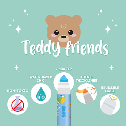 Legami Teddy Friends – set 12 pennarelli – foto 3