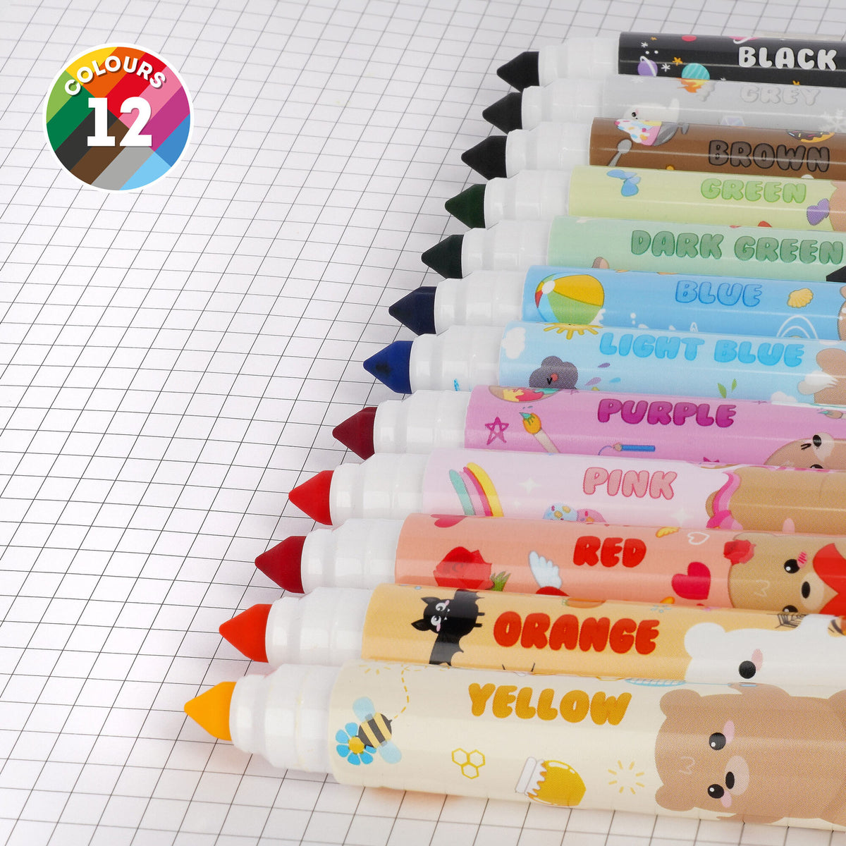 Legami Teddy Friends – set 12 pennarelli – foto 5
