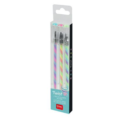 Legami Twist Pen Set di 3 Penne Gel Multicolore, seconda fotografia ufficiale Legami