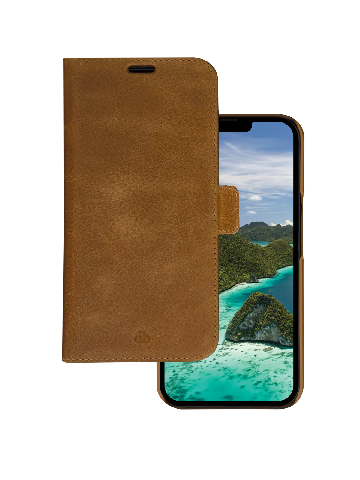 Cover Dbramante1928 per iPhone 14 Plus – Lynge 2-in-1 Wallet Magnetic Case - Tan