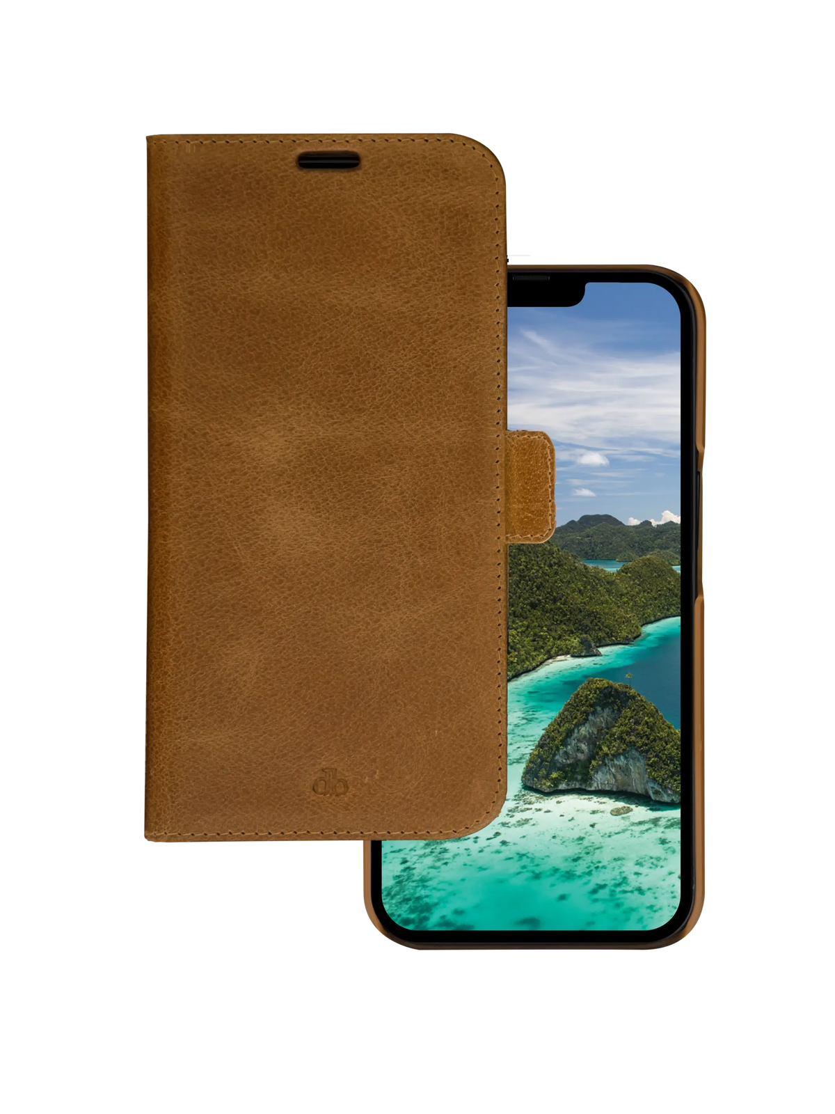 Cover Dbramante1928 per iPhone 14 Pro Max – Lynge - 2-in-1 Wallet Magnetic Case - Tan