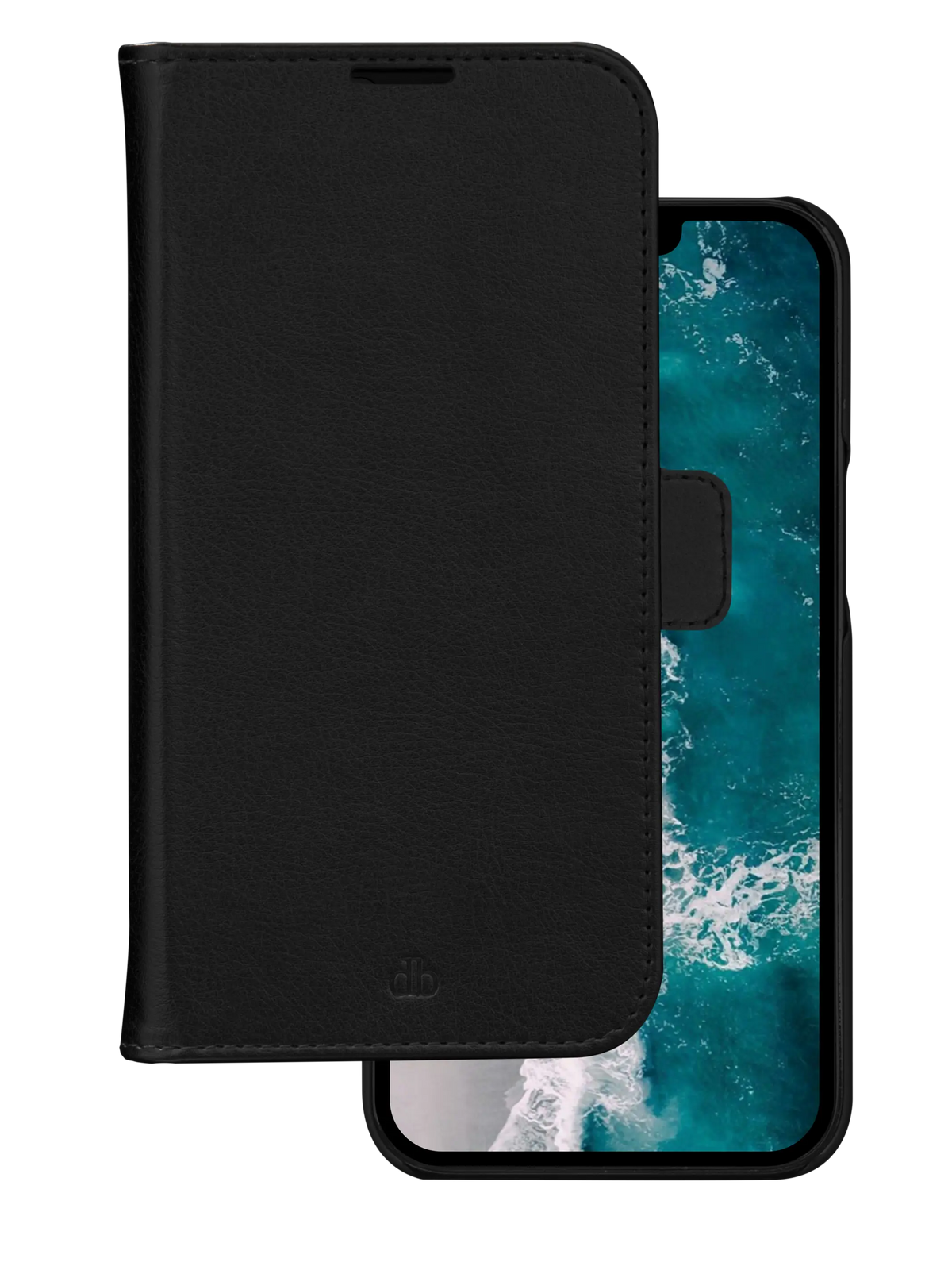 Cover Dbramante1928 per iPhone 14 Pro Max – Stockholm - 2-in-1 Wallet + Magnetic Cradle - Nero