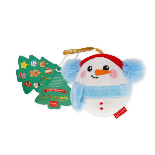 Legami Decorazione Natalizia in Peluche Snowman Oh-Oh-Ohrnaments
