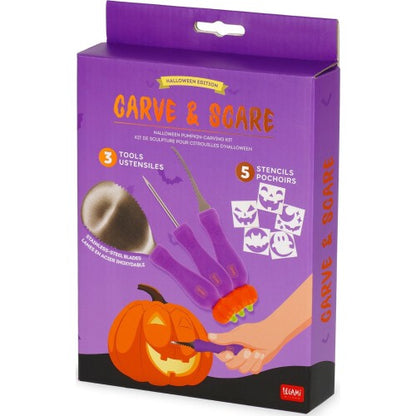 Legami Carve & Scare kit per intagliare zucca Halloween